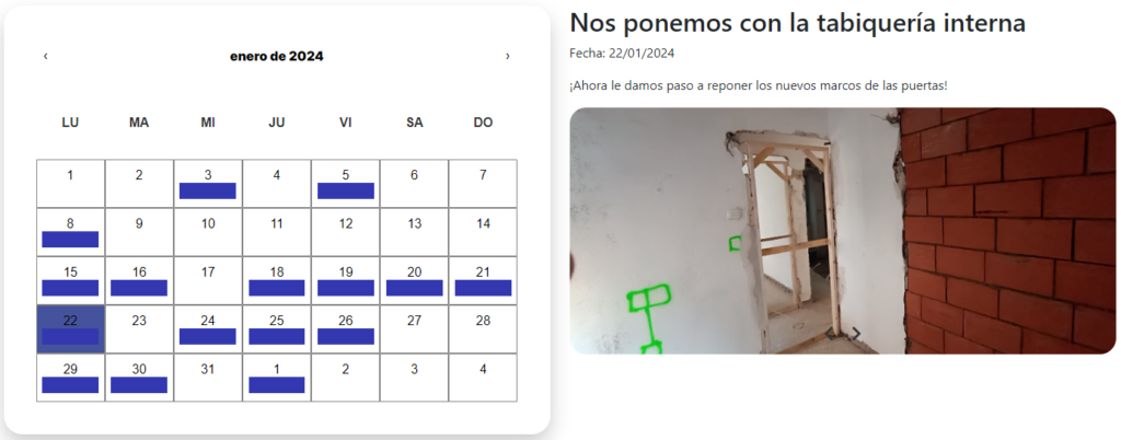 Seguimiento de la reforma después de realizar la inversión inmobiliaria